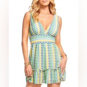 Ramy Brook Foley V-Neck Mini Dress